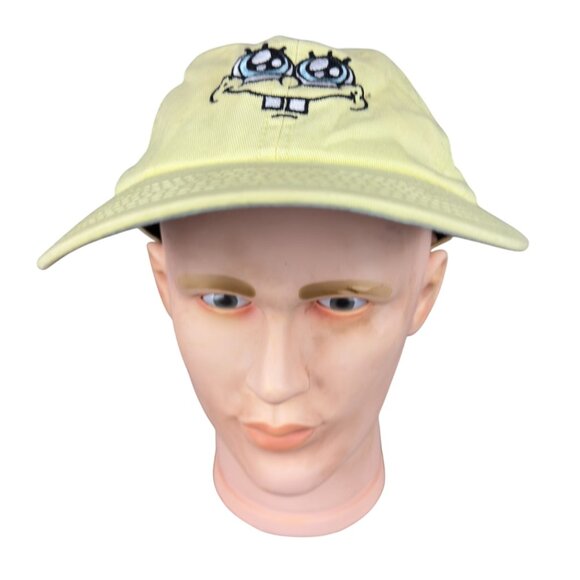SpongeBob SquarePants Yellow Embroidered Cap With Adjustable Strap For Adults - Picture 1 of 16